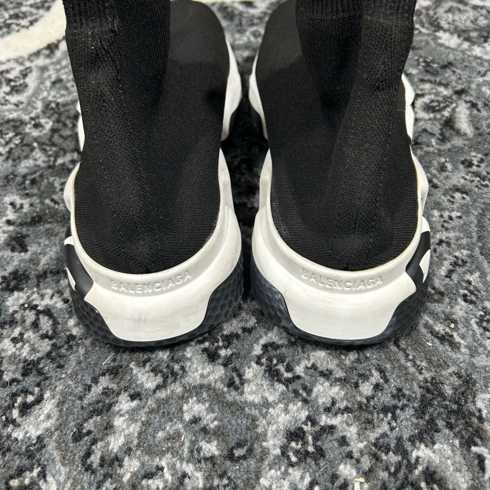 Balenciaga Black and White Sole Sneakers - Picture 5 of 5